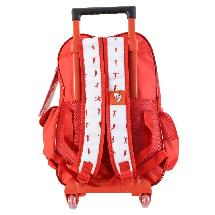 Mochila Escolar Cresko 2026 River Plate l8" con Carro Art.RI615